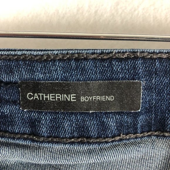 Kut From The Kloth Women's Size 4 Blue Dark Wash Catherine Boyfriend Jeans - Picture 10 of 11